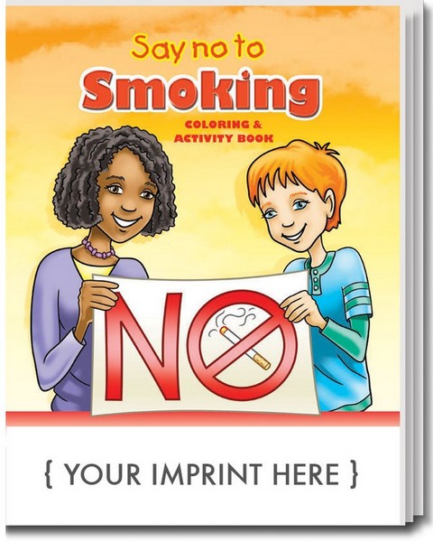 SC0125 Say No to Smoking Coloring and Activity BOOK With Custom Imprin